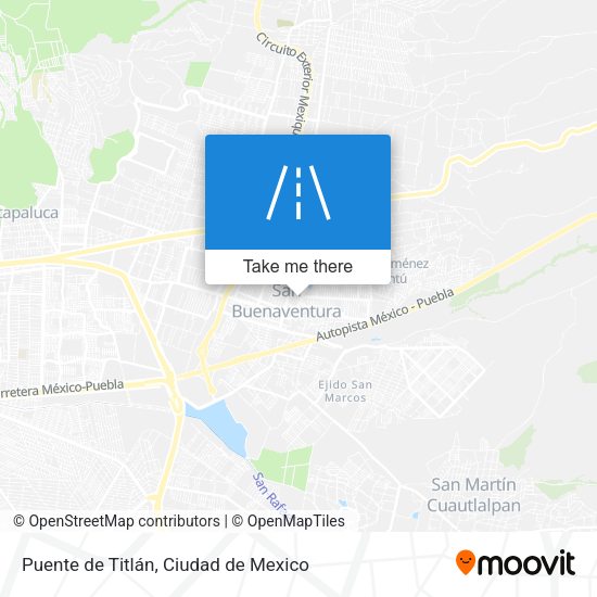 Mapa de Puente de Titlán