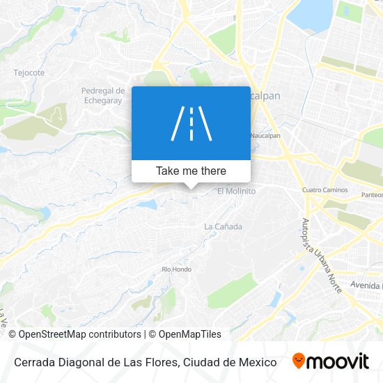 Mapa de Cerrada Diagonal de Las Flores