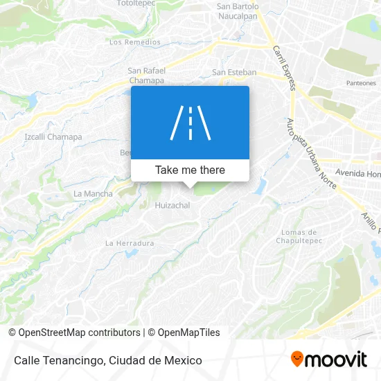Calle Tenancingo map
