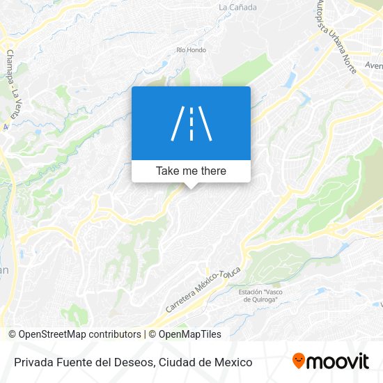Privada Fuente del Deseos map