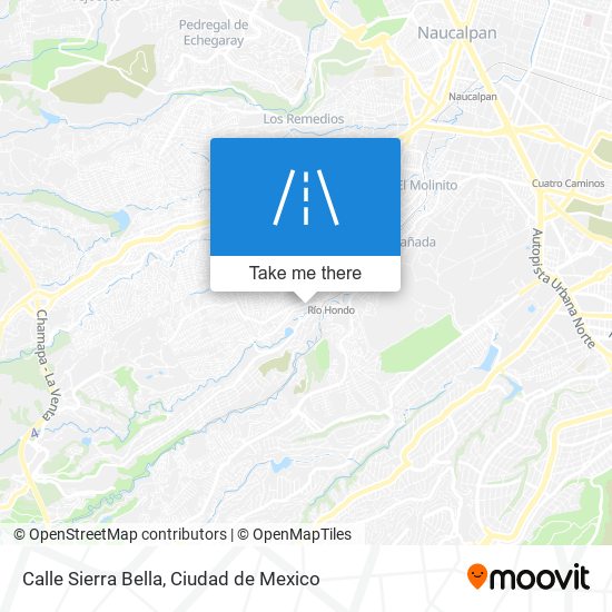 Calle Sierra Bella map