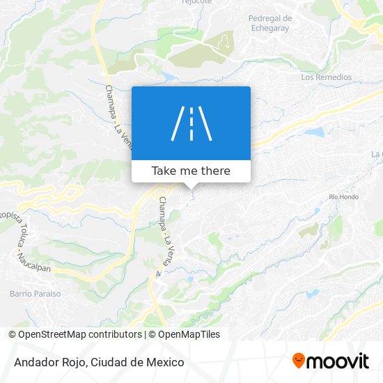 Andador Rojo map