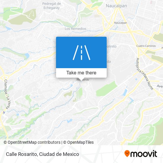 Mapa de Calle Rosarito