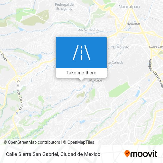 Mapa de Calle Sierra San Gabriel