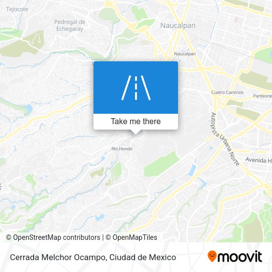 Cerrada Melchor Ocampo map
