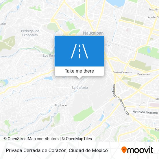 Mapa de Privada Cerrada de Corazón