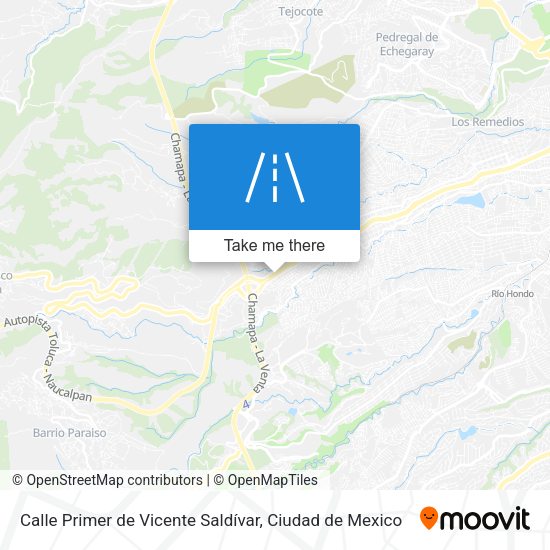 Calle Primer de Vicente Saldívar map