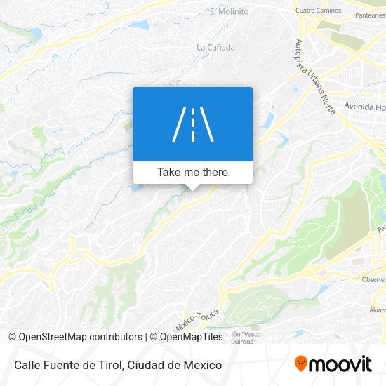 Mapa de Calle Fuente de Tirol