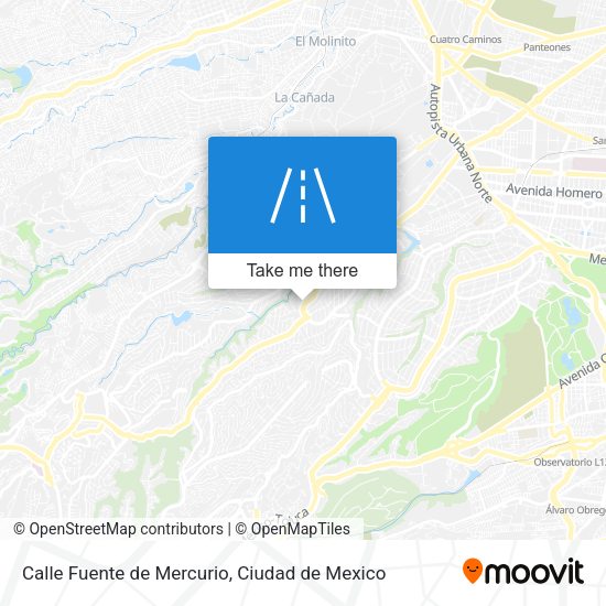 Calle Fuente de Mercurio map