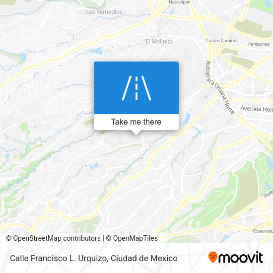 Calle Francisco L. Urquizo map