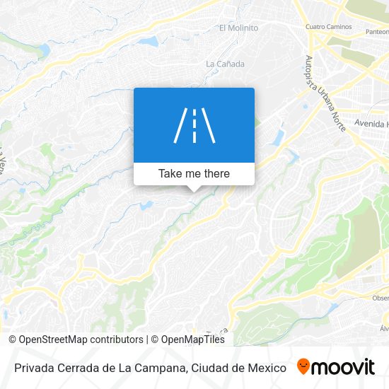 Privada Cerrada de La Campana map