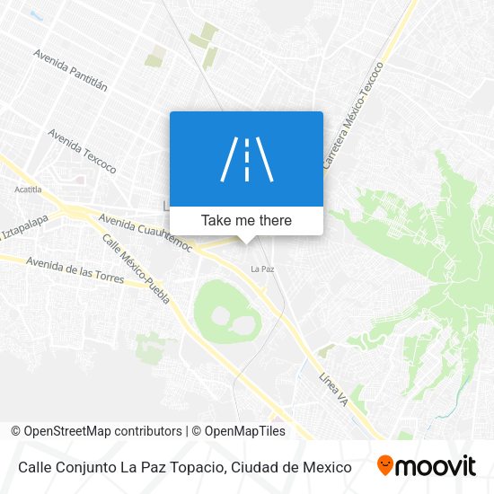 Calle Conjunto La Paz Topacio map