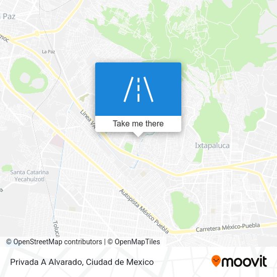Privada A Alvarado map