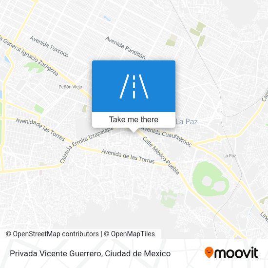 Mapa de Privada Vicente Guerrero