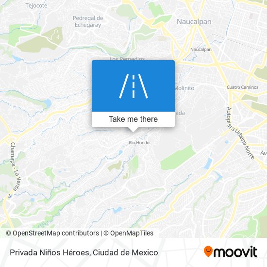 Mapa de Privada Niños Héroes