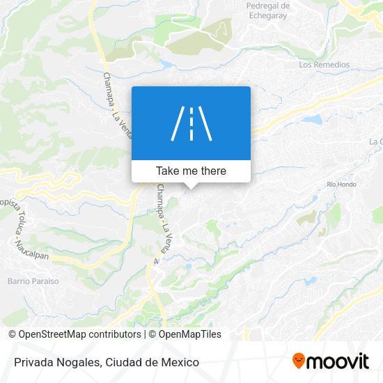 Privada Nogales map