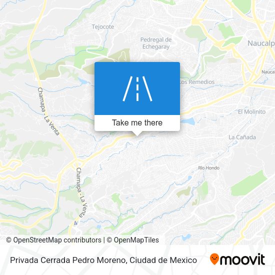 Privada Cerrada Pedro Moreno map