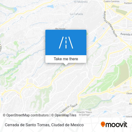 Cerrada de Santo Tomas map