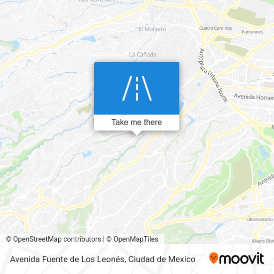 Avenida Fuente de Los Leonés map