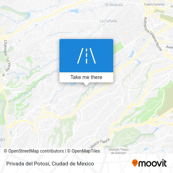 Privada del Potosí map