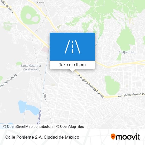 Calle Poniente 2-A map