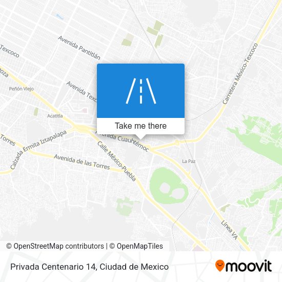 Mapa de Privada Centenario 14