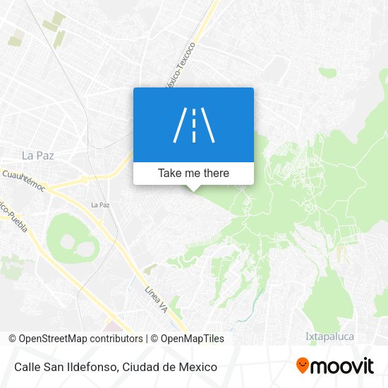 Calle San Ildefonso map