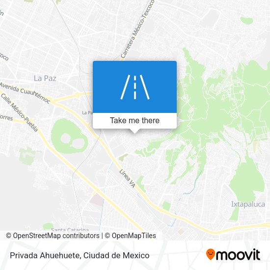 Privada Ahuehuete map