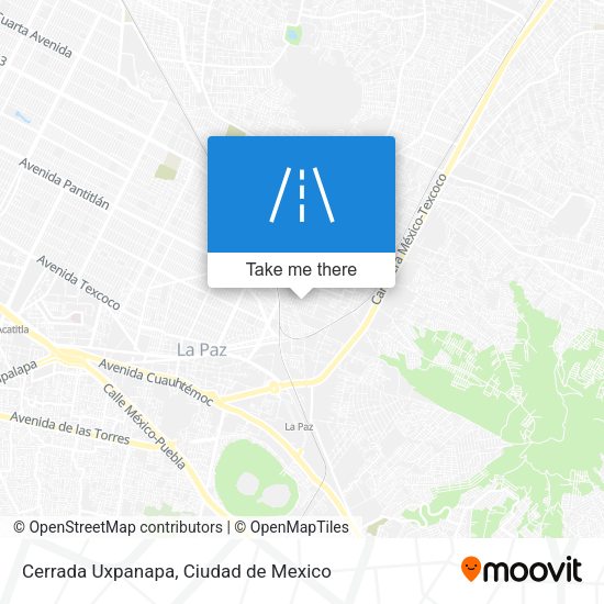 Cerrada Uxpanapa map
