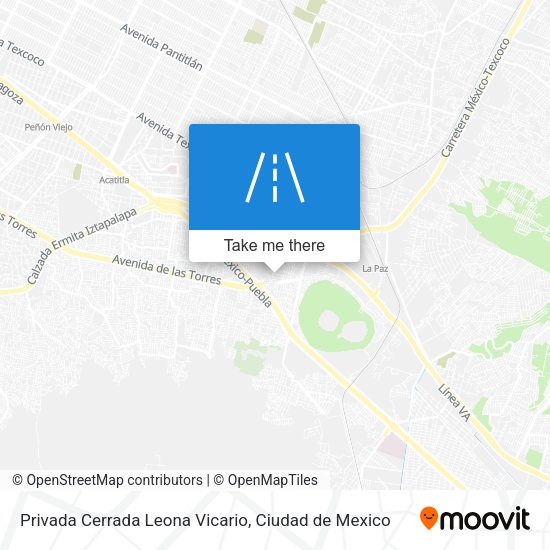 Privada Cerrada Leona Vicario map