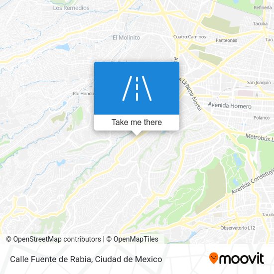 Mapa de Calle Fuente de Rabia