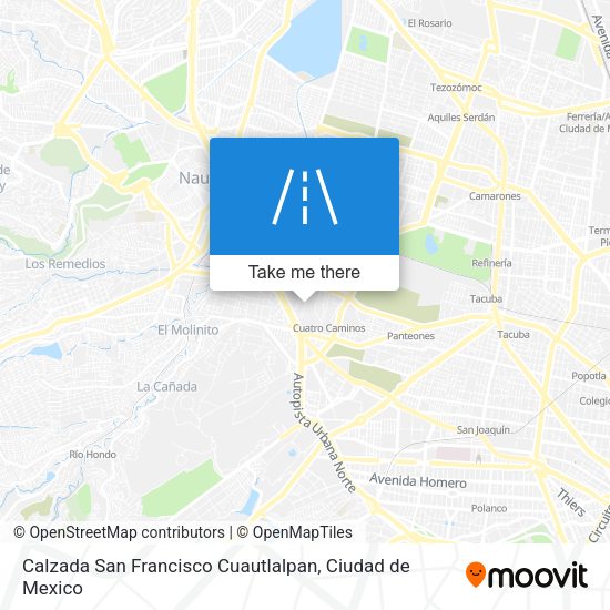 Mapa de Calzada San Francisco Cuautlalpan