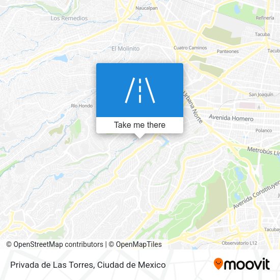 Mapa de Privada de Las Torres