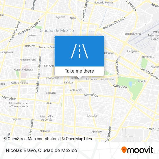 Mapa de Nicolás Bravo