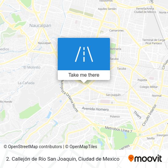 Mapa de 2. Callejón de Río San Joaquín