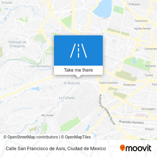 Calle San Francisco de Asís map