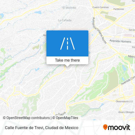 Mapa de Calle Fuente de Trevi