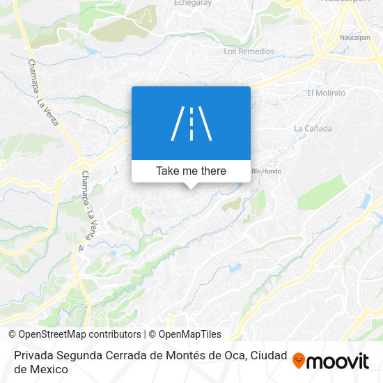 Privada Segunda Cerrada de Montés de Oca map