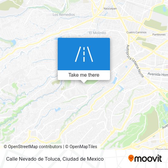 Calle Nevado de Toluca map