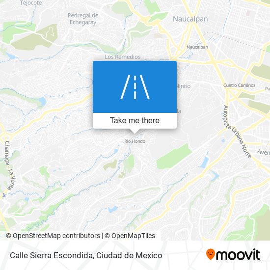 Mapa de Calle Sierra Escondida