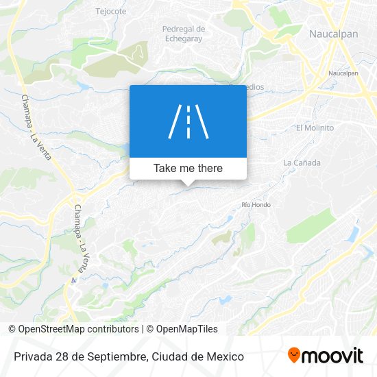 Mapa de Privada 28 de Septiembre