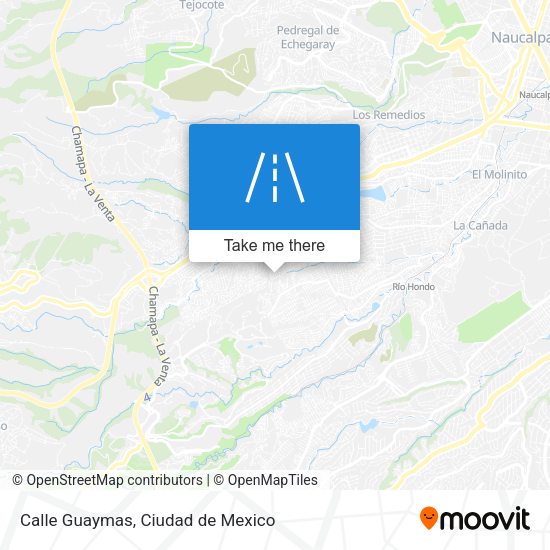 Calle Guaymas map