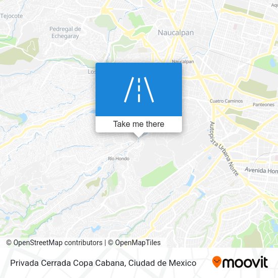 Privada Cerrada Copa Cabana map