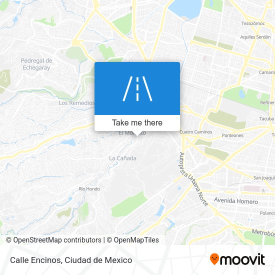 Calle Encinos map