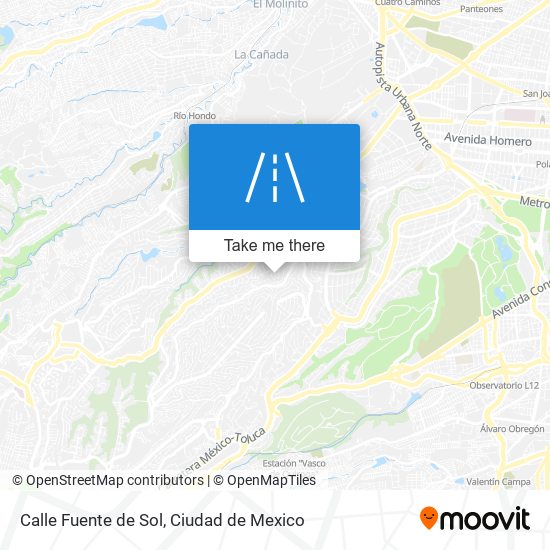 Mapa de Calle Fuente de Sol