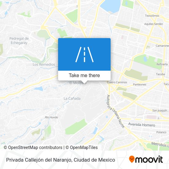 Mapa de Privada Callejón del Naranjo