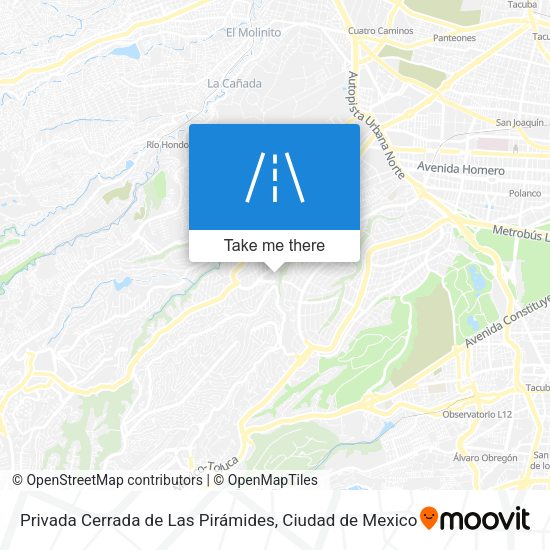 Mapa de Privada Cerrada de Las Pirámides