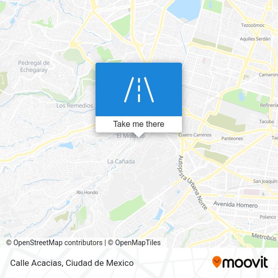 Calle Acacias map