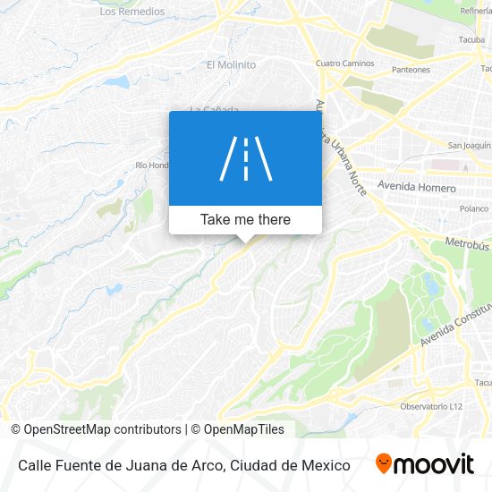 Calle Fuente de Juana de Arco map