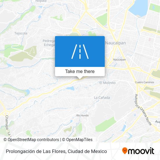 Mapa de Prolongación de Las Flores